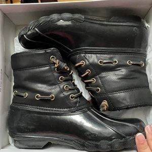 Steve Madden Black Winter & Rain Boots